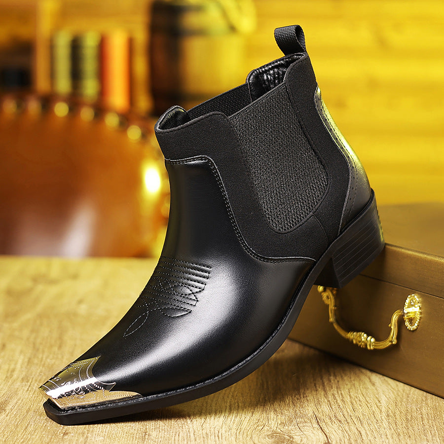 Alaric | Mens Chelsea Boots Ankle Boots Slip on Leather Boots - 1