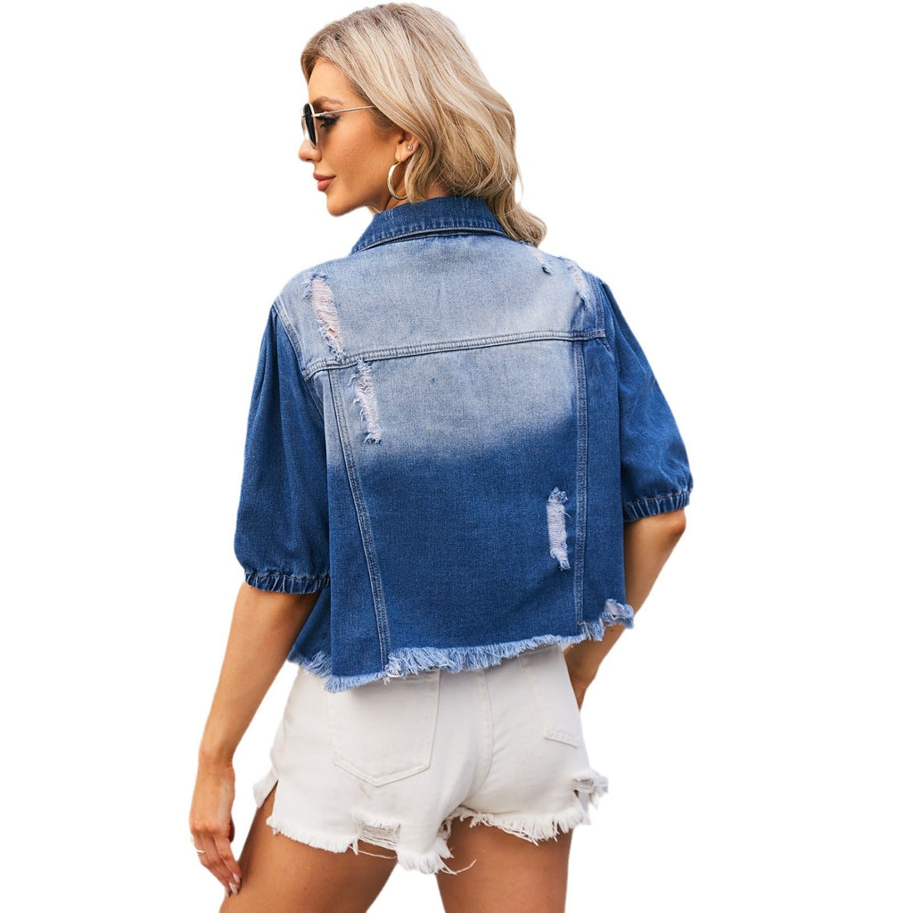 Eloise | Womens Washed Denim Jacket