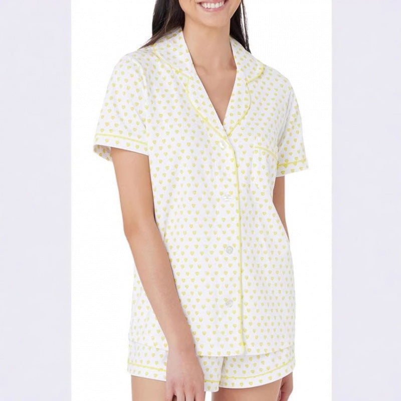 Genevieve | Womens Short Sleeve Cotton Pyjama Set
