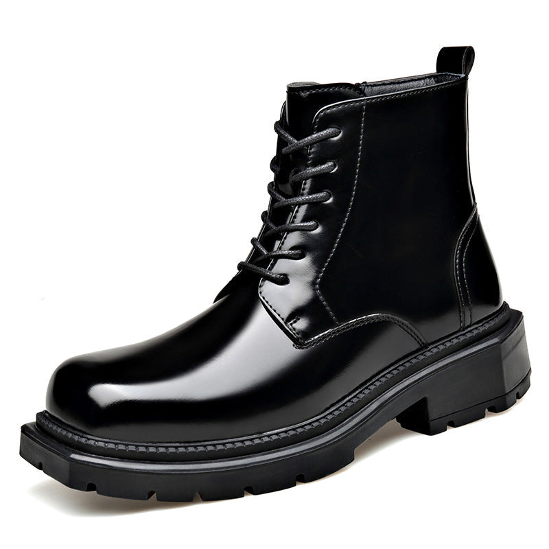 Quentin | Mens Chelsea Boots Fleece Lined Ankle Platform Winter Boots - 5