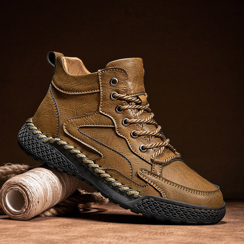 Zeb | Mens Ankle Boots Lace Up High Top Casual Boots - 2