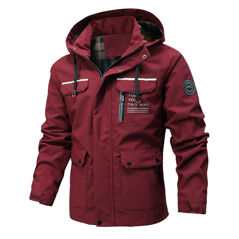 Kaya | Mens Puffer Jacket Plus Size Hooded Padded Warm Winter Coat