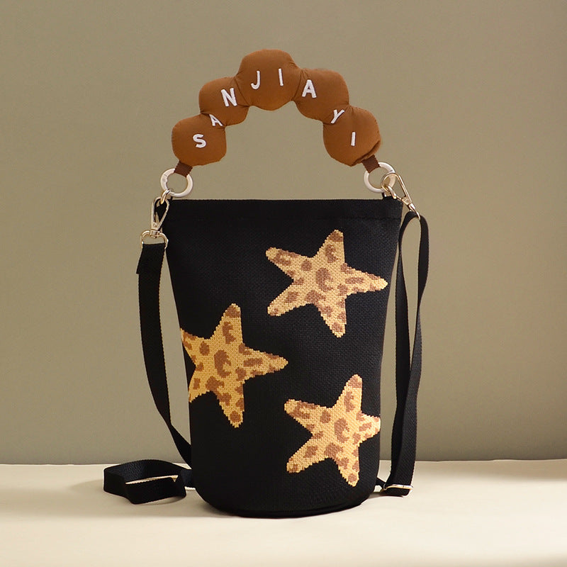 Ulf | Womens Bucket Bag Knitted Crossbody Shoulder Handbag