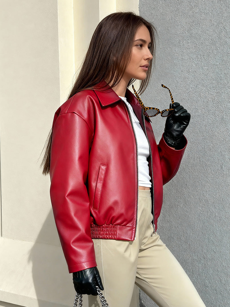 Xander | Mens Faux Leather Biker Motorcycle Street Jacket - 1