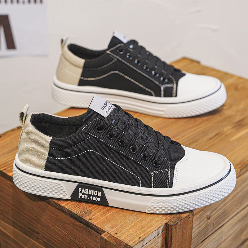 Colm | Mens Trainers Canvas Sneakers Breathable Skate Casual Shoes - 9