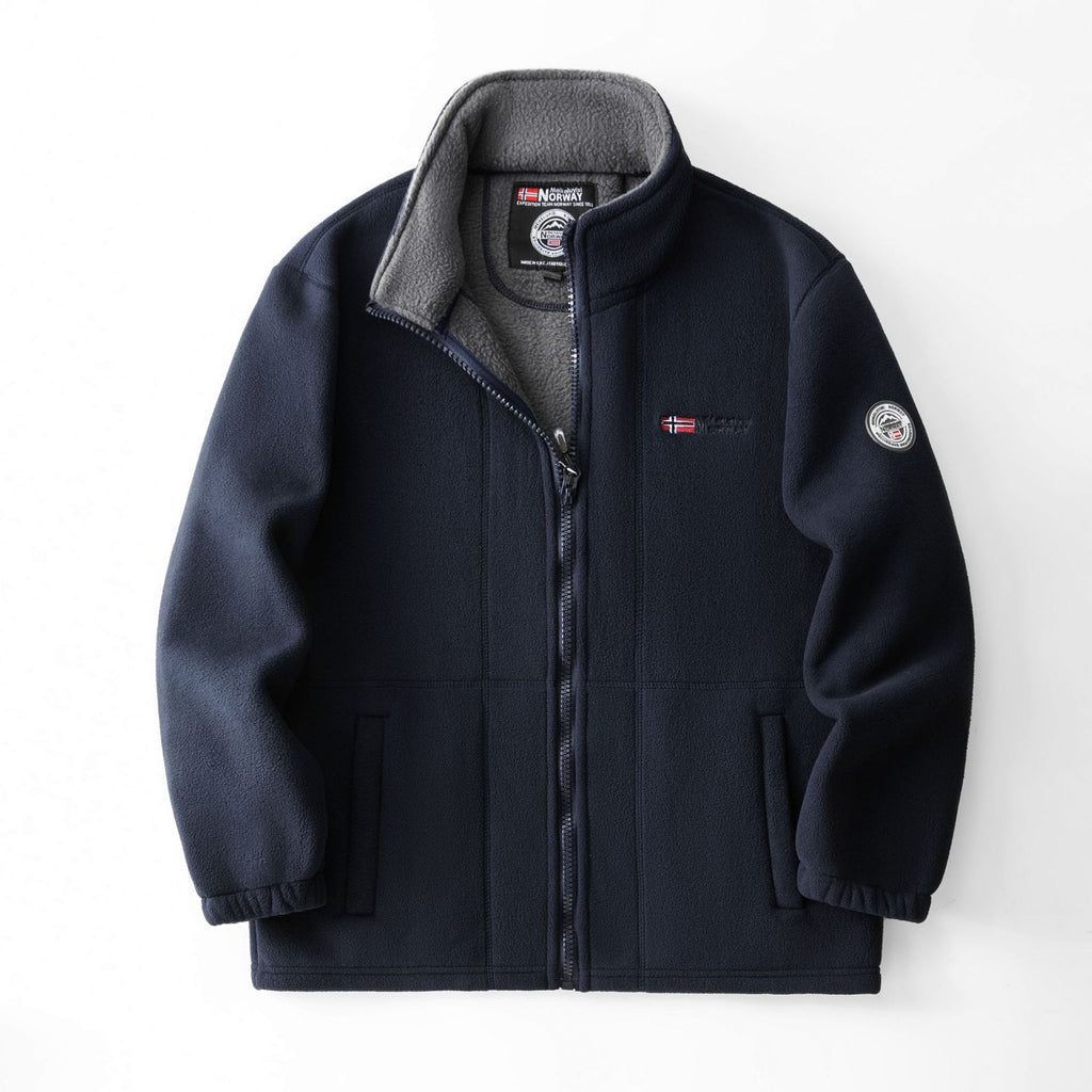 Percival | Mens Fleece Jacket Zip Up Warm Winter Casual Jacket