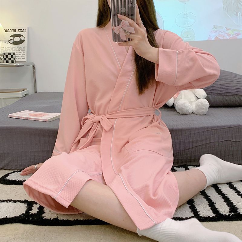 Anders | Womens Dressing Gown Cotton Nightgown Robe Loungewear