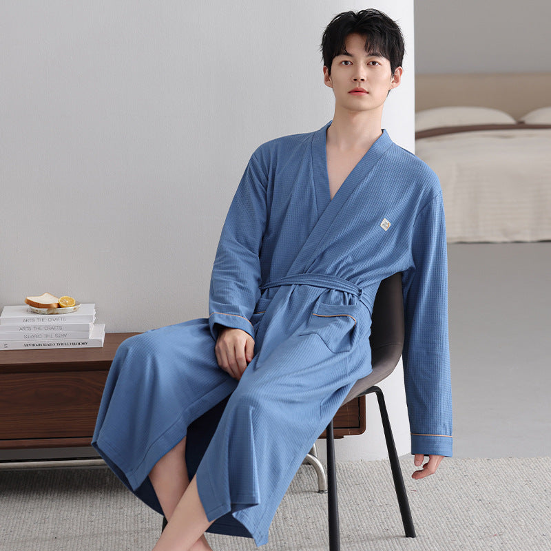 Ambrose | Womens Dressing Gown Cotton Bathrobe Robe Loungewear