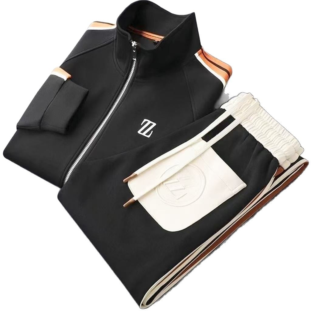 Bexley | Mens Tracksuit Stand Collar Two Piece Set Jacket Joggers