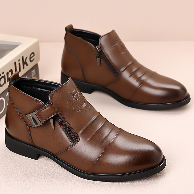 Archer | Mens Business Casual Pointed Leather Formal Shoes - 3