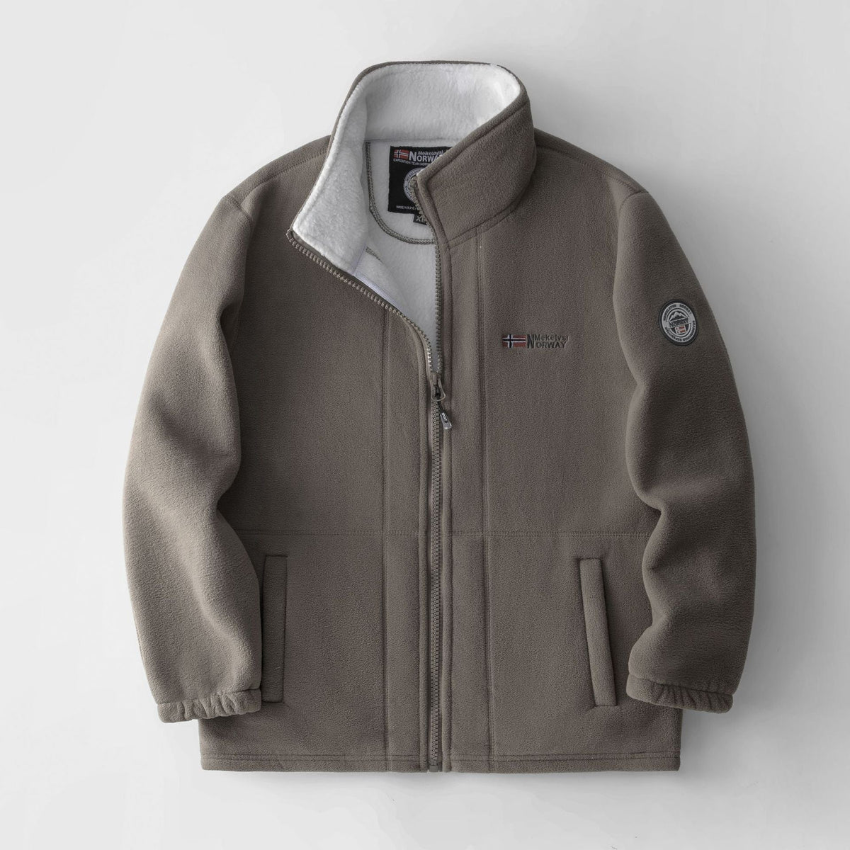 Percival | Mens Fleece Jacket Zip Up Warm Winter Casual Jacket