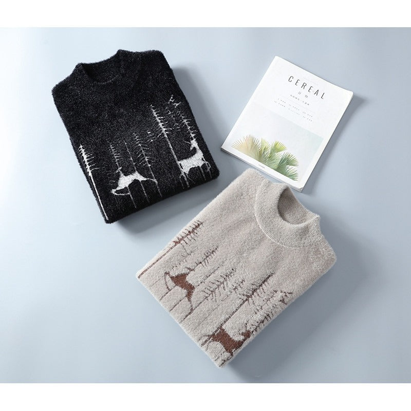 Osric | Mens Knitted Jumper Round Neck Warm Soft Jumper - 5