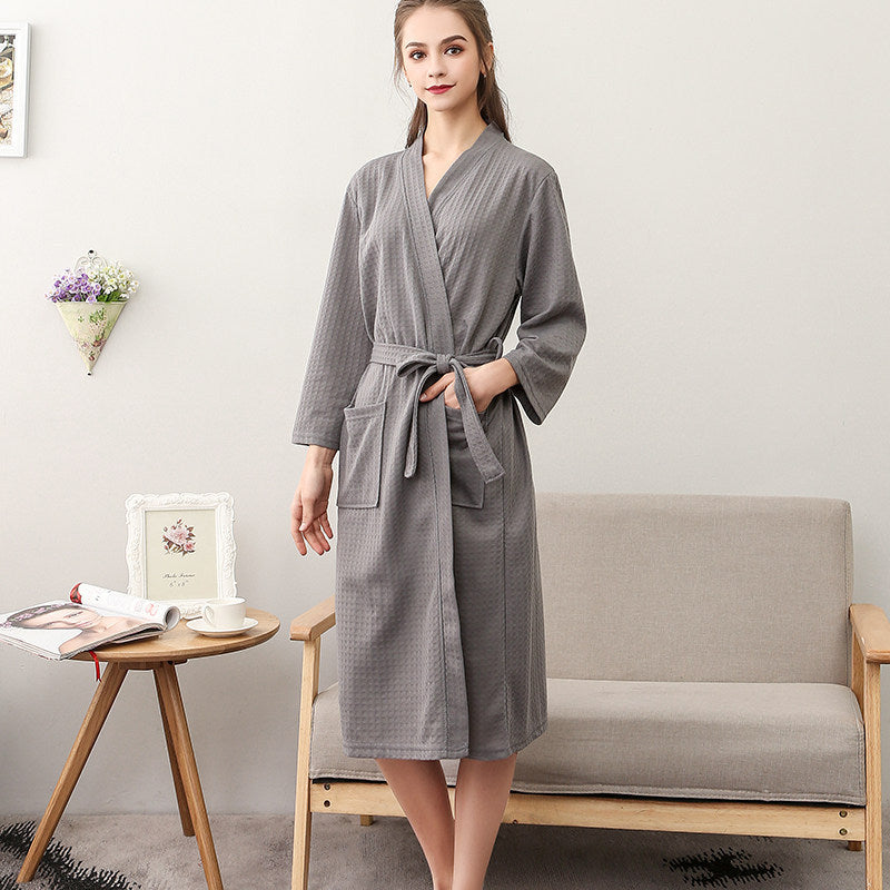 Anders | Womens Dressing Gown Cotton Nightgown Robe Loungewear