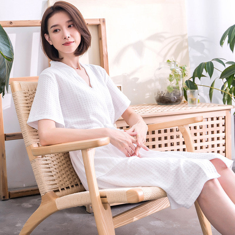 Anders | Womens Dressing Gown Cotton Nightgown Robe Loungewear