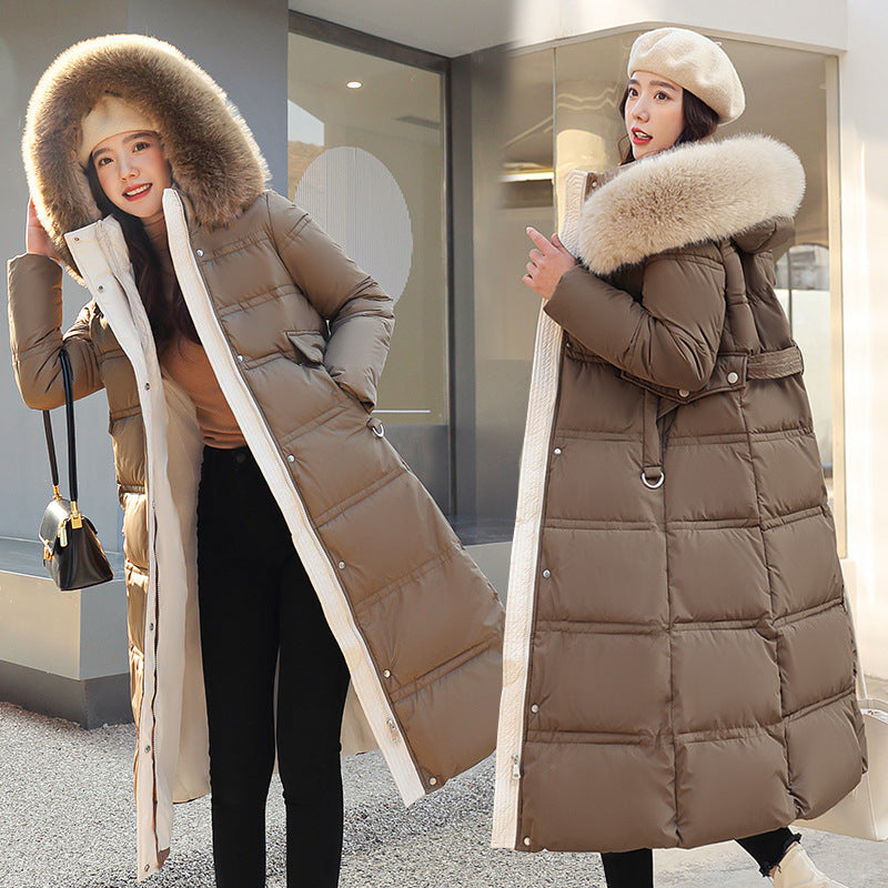Constantine | Mens Long Hooded Fur Collar Padded Winter Coat - 1