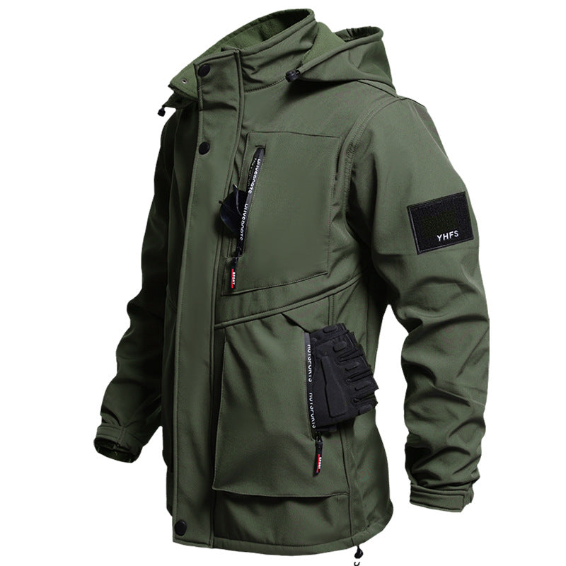 Rosamund | Mens Waterproof Fleece Lined Windproof Hiking Jacket - 5