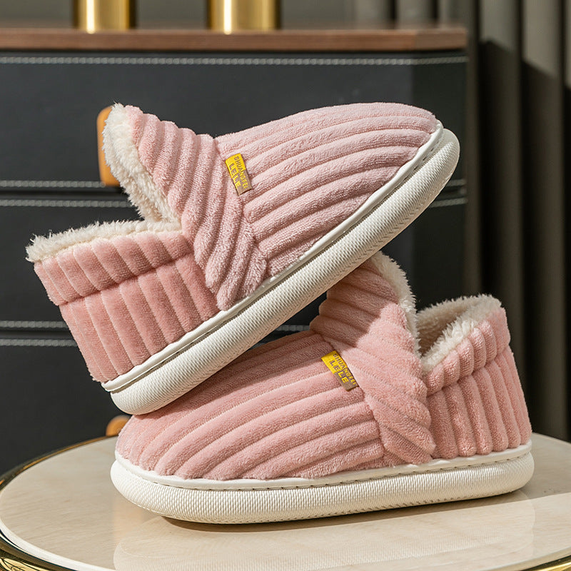 Ursula | Womens Slippers Winter Warm Cotton Back Strap House Slippers