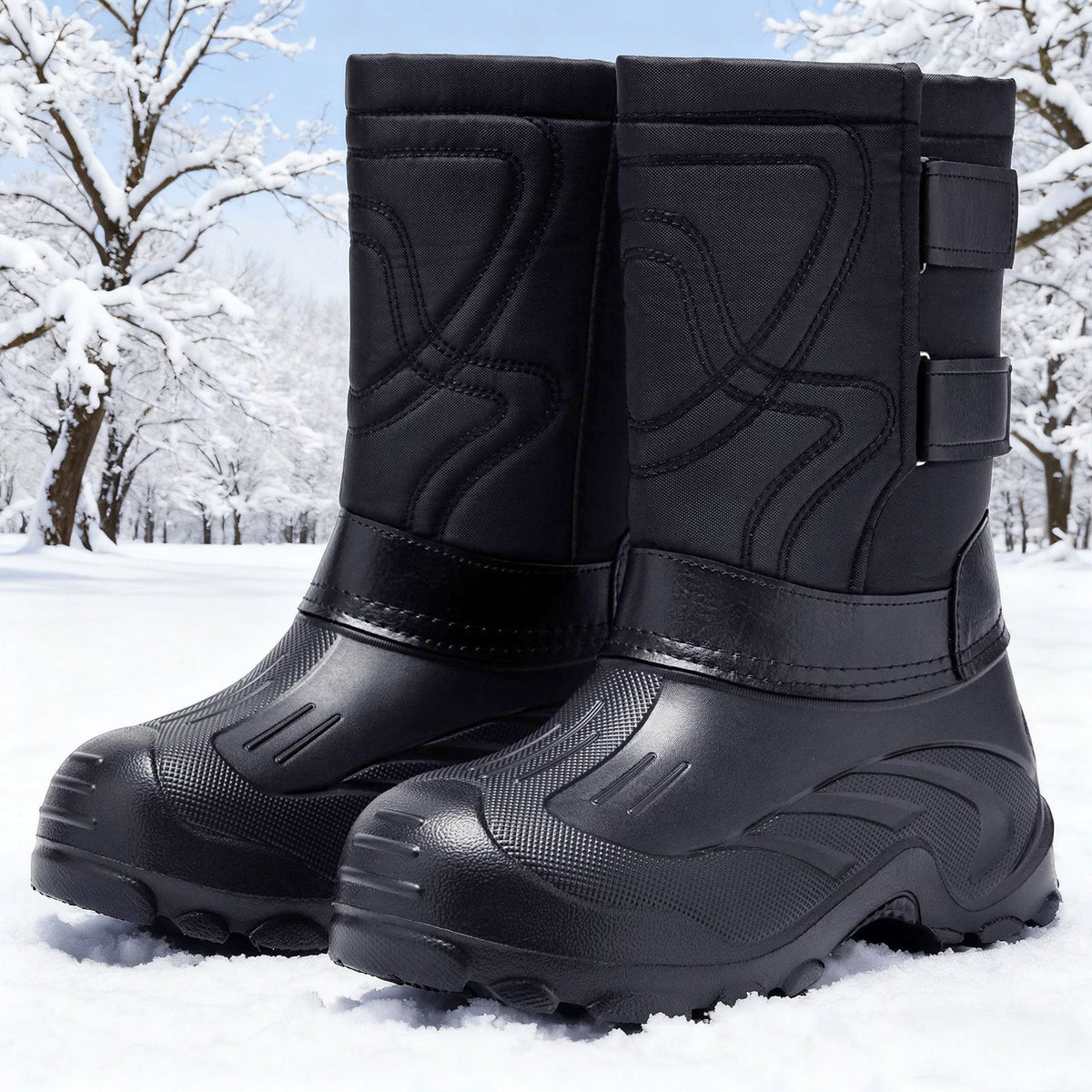 Florian | Mens Snow Boots Waterproof Fleece Lined Warm Winter Boots