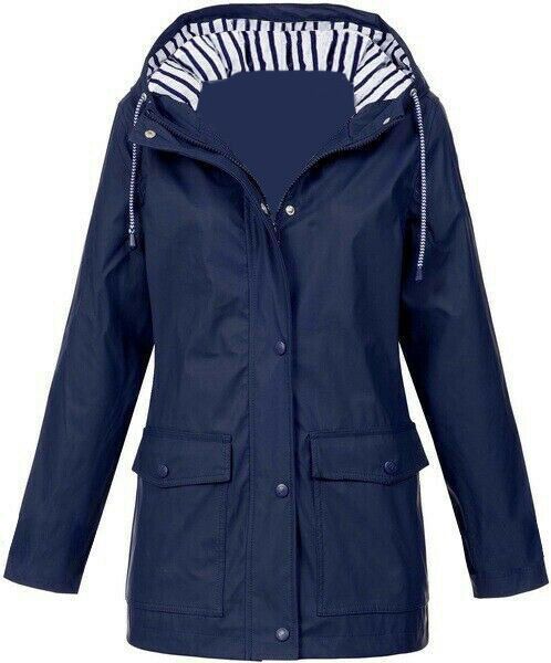 Adaline | Womens Waterproof Jacket Hooded Windproof Lightweight Rain Coat