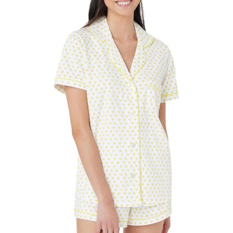 Genevieve | Womens Short Sleeve Cotton Pyjama Set