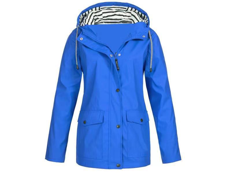 Adaline | Womens Waterproof Jacket Hooded Windproof Lightweight Rain Coat