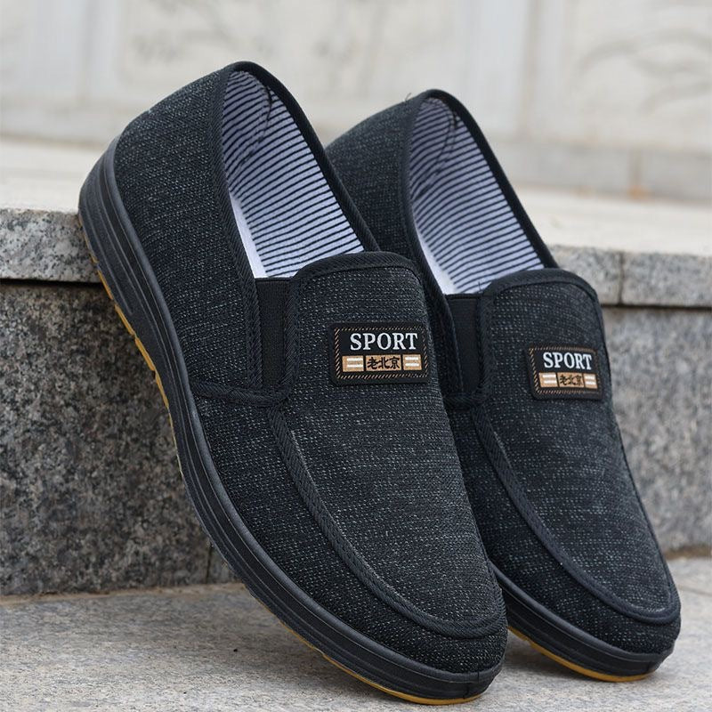 Cedric | Mens Canvas Work Shoes Breathable Lightweight Non Slip Shoes - 12