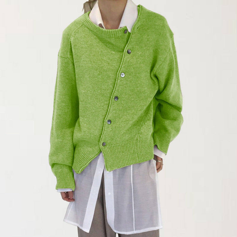 Ilse | Womens Cardigan Knitted Button Round Neck Casual Cardigan - 7