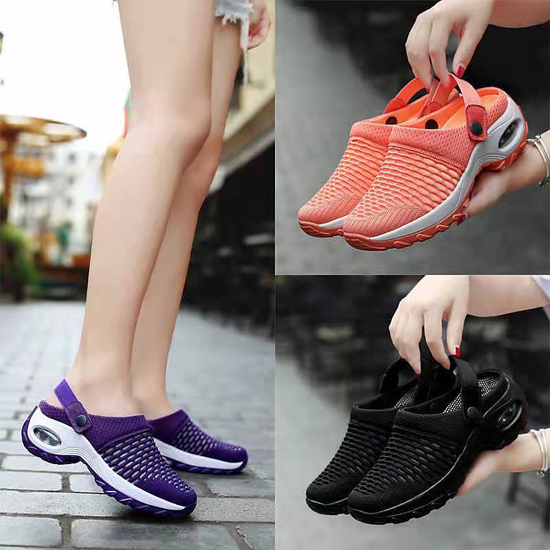 Juno | Womens Trainers Slip On Mesh Breathable Air Cushion Walking Shoes