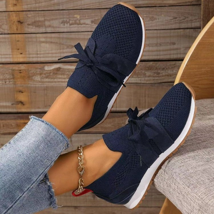 Ottilie | Womens Trainers Chunky Platform Knit Mesh Casual Shoes