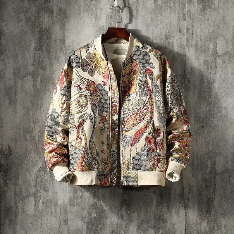 Eloise | Mens Varsity Jacket Embroidered Bomber Casual Jacket