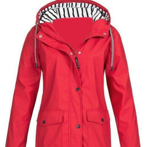 Adaline | Womens Waterproof Jacket Hooded Windproof Lightweight Rain Coat