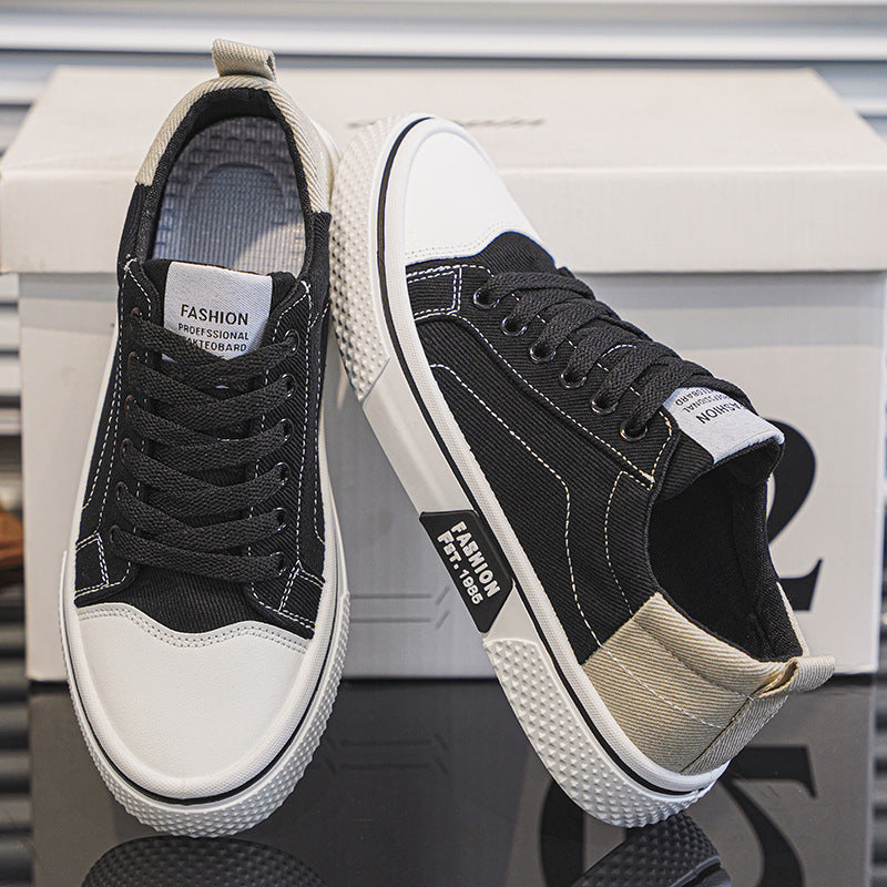 Colm | Mens Trainers Canvas Sneakers Breathable Skate Casual Shoes - 4