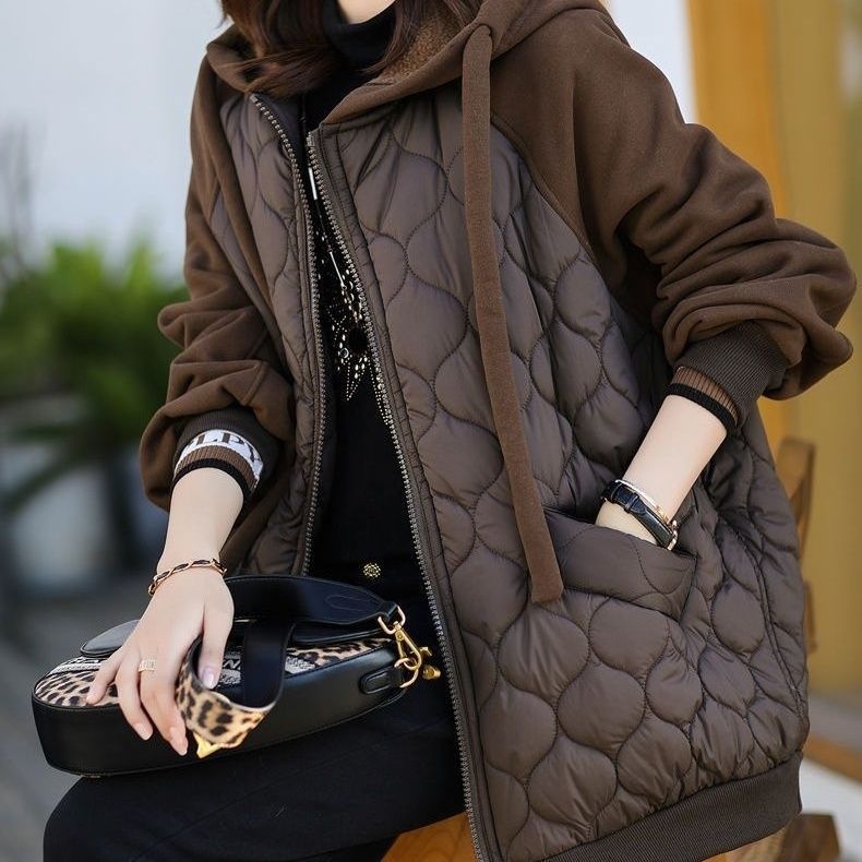 Thaddeus | Womens Puffer Jacket Hooded Down Padded Warm Winter Coat