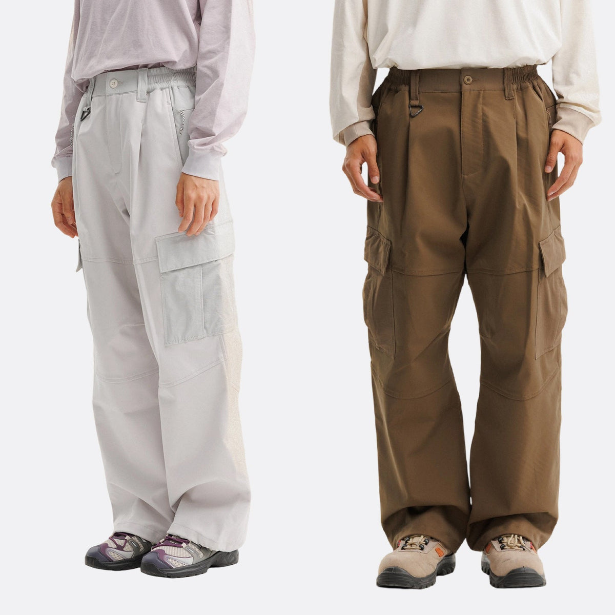 Leon | Mens Cargo Trousers Windproof Fleece Lined Outdoor Tactical Pants