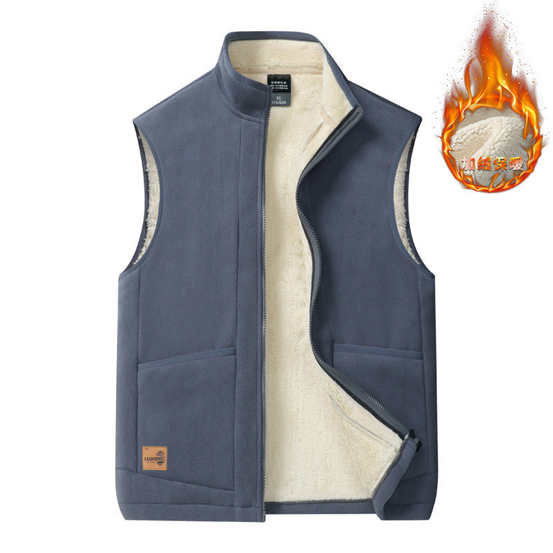 Lorne | Mens Fleece Lined Warm Casual Collared Gilet Jacket - 1