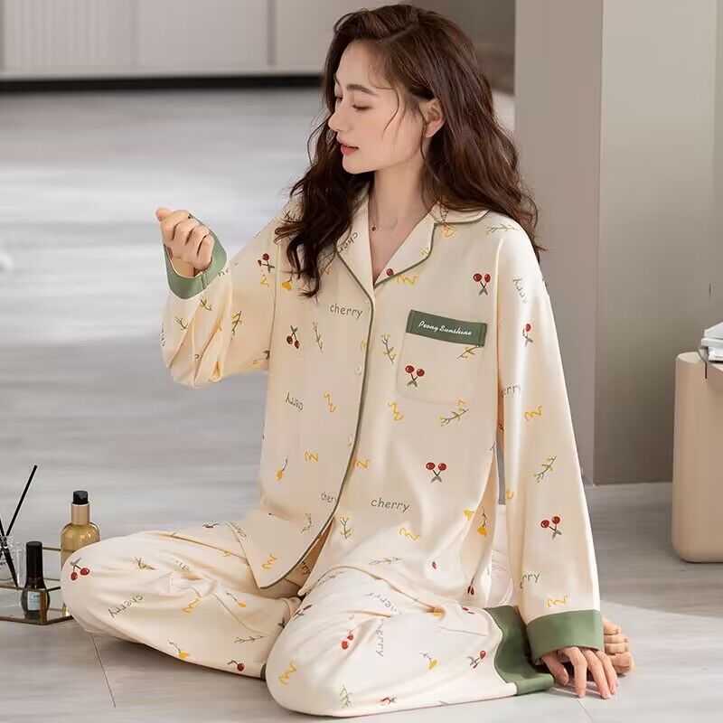 Arabella | Womens Cotton Long Sleeve Pyjama Set