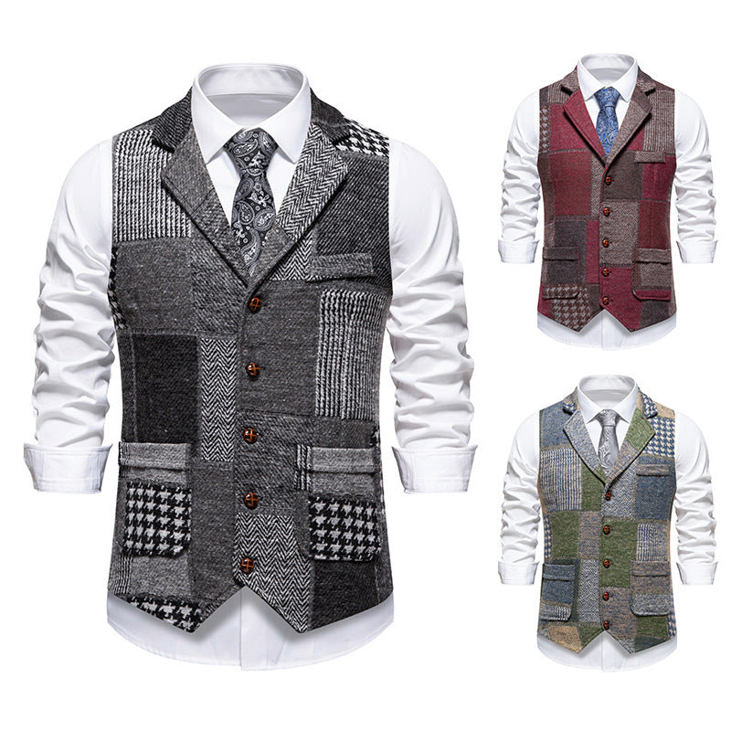 Abel | Mens Vintage Retro Single Breasted Party Vest - 3