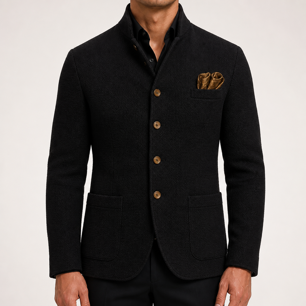 Alaric | Mens Winter Jacket Retro Casual Autumn Warm Outerwear, Black