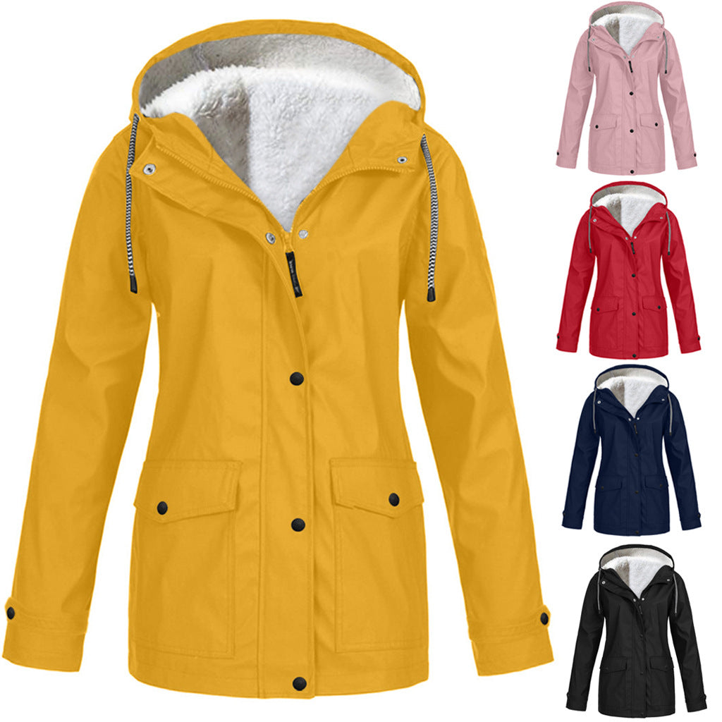 Alden | Waterproof Fleece Lined Hooded Winter Rain Work Soft Shell Jacket - 1