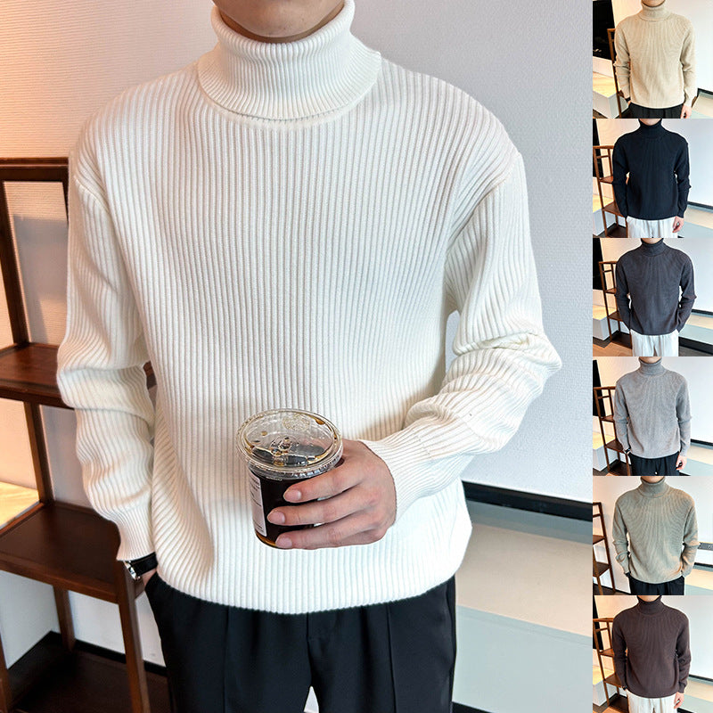 Alistair | Mens Turtleneck Knitted Jumper Business Base Layer - 1