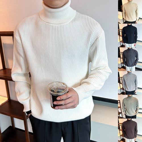 Alistair | Mens Turtleneck Knitted Jumper Business Base Layer - 1