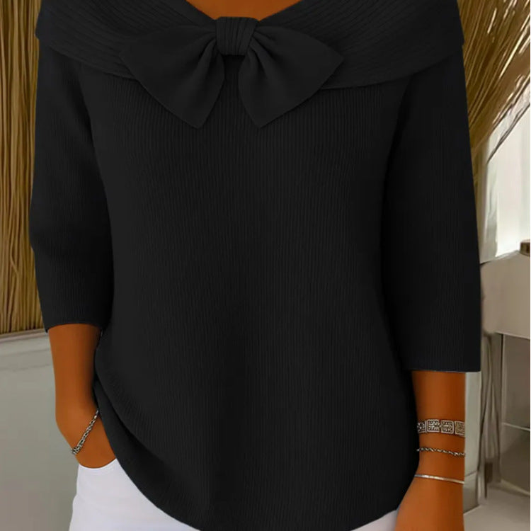 Arabella | Womens French Light Long Sleeve Knitted Jumper Top - 8