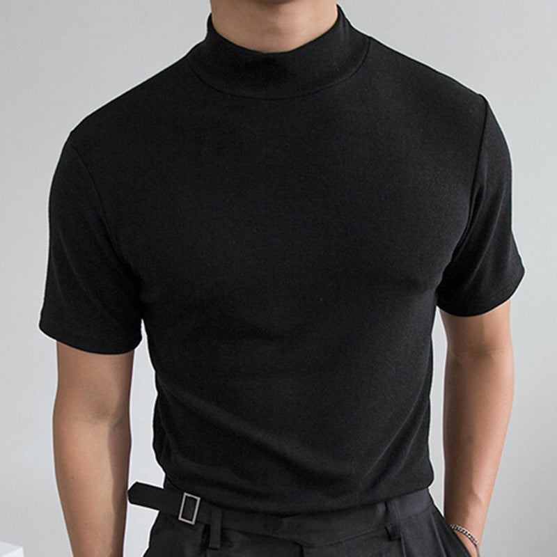 Barrett | Mens Slim Fit Turtleneck Short Sleeve T Shirt - 3
