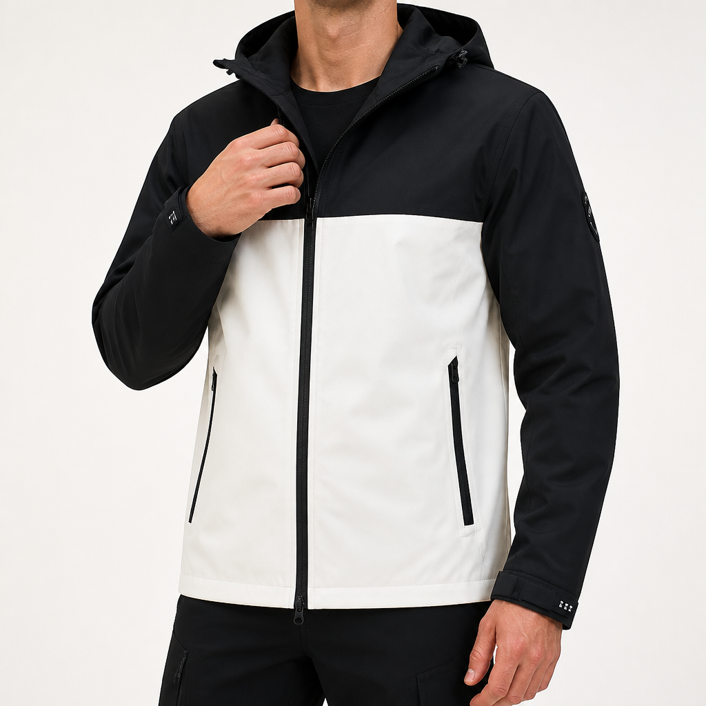 Beatrix | Mens Waterproof Jacket Windproof Hooded Lightweight Outdoor Work Coat, Design 8
