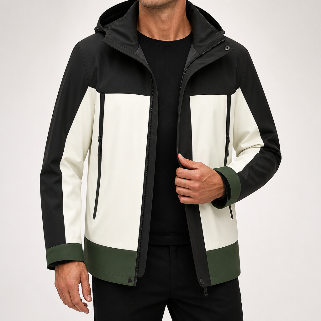 Beatrix | Mens Waterproof Jacket Windproof Hooded Lightweight Outdoor Work Coat, Green
