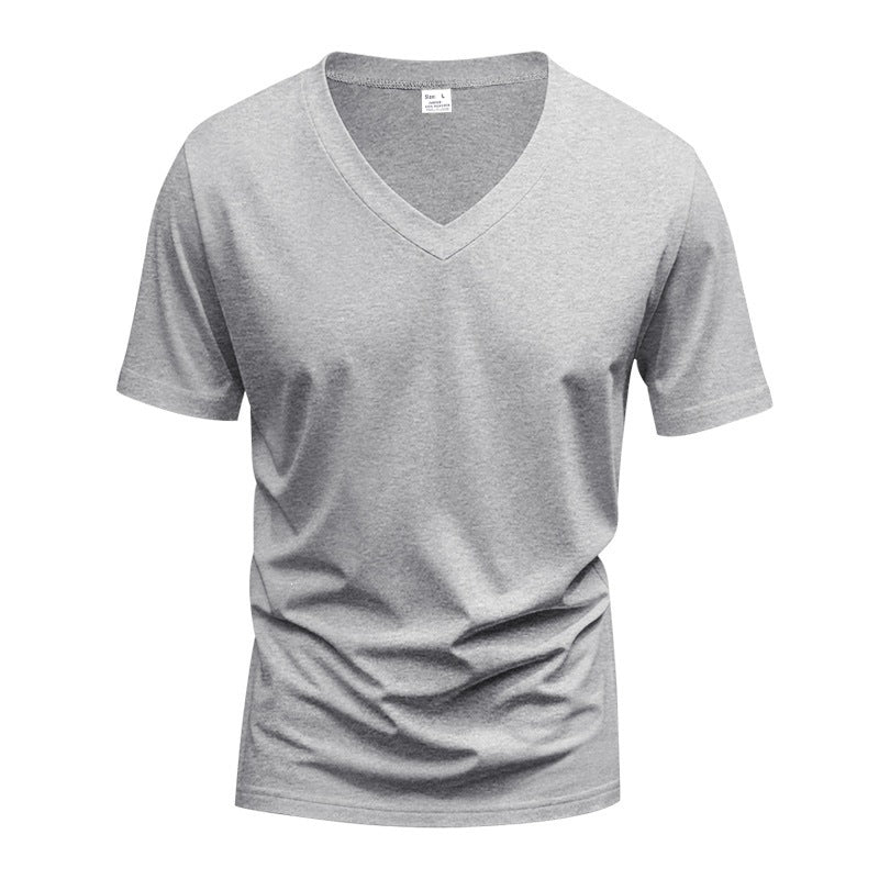 Callahan | Mens American Quick Dry V Neck Short Sleeve T Shirt - Grey