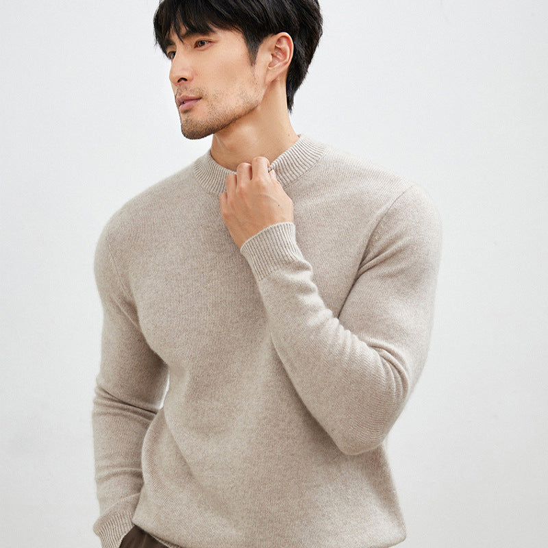 Callum | Mens Half Turtleneck Knitted Pullover Jumper - 1