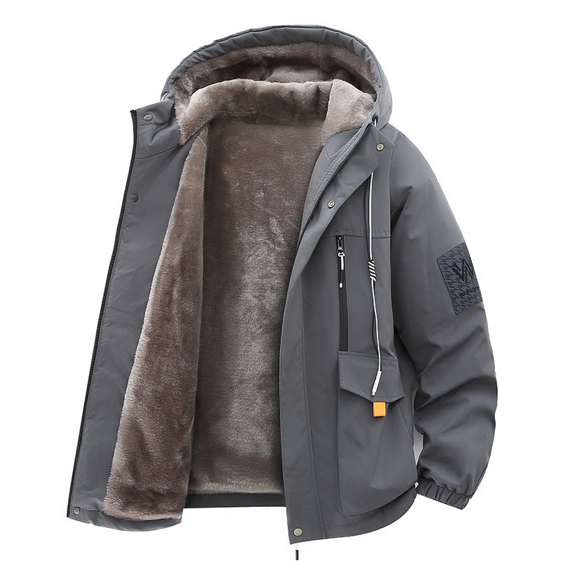 Callum | Mens Winter Fleece Lined Hooded Parka Padded Jacket - 1