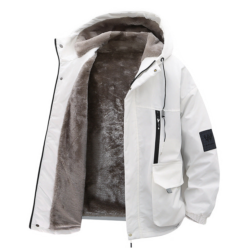 Callum | Mens Winter Fleece Lined Hooded Parka Padded Jacket - 4