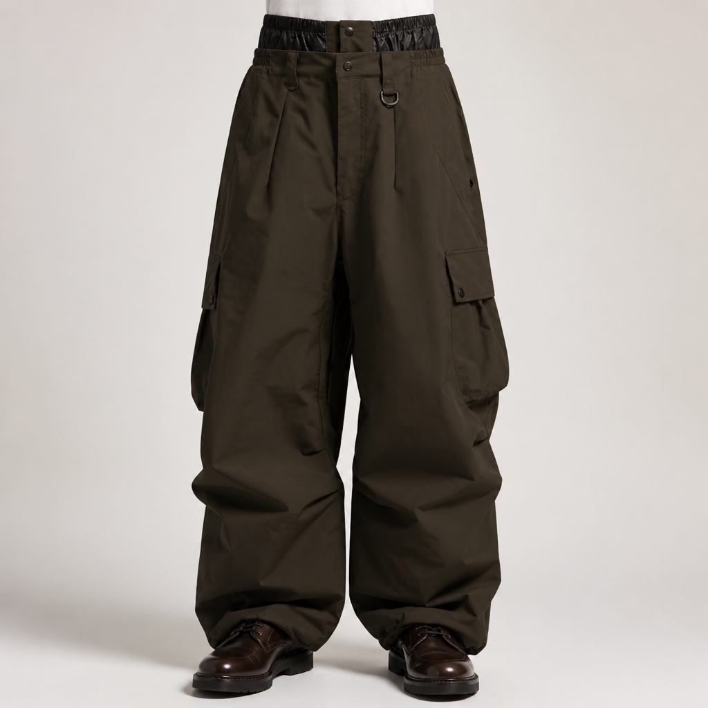 Caspar | Mens Ski Trousers Waterproof Windproof Snowboard Salopettes, Camel